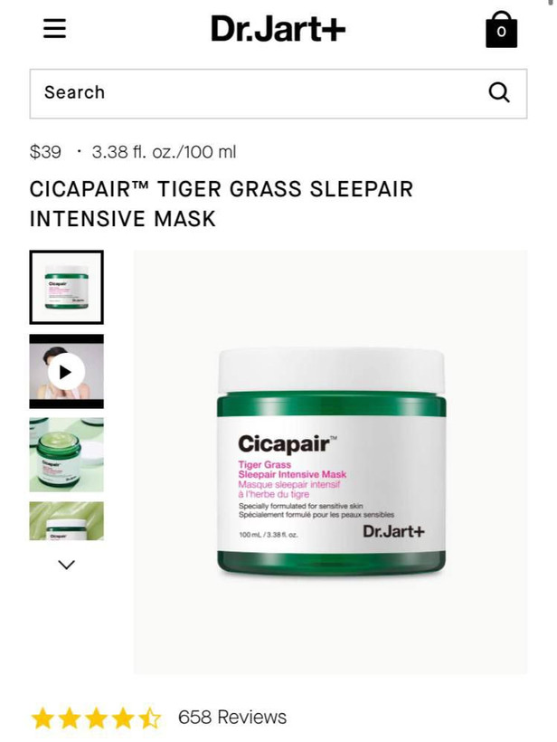 ماسک خواب آمپولی سیکا Cicapair دکتر جارت
